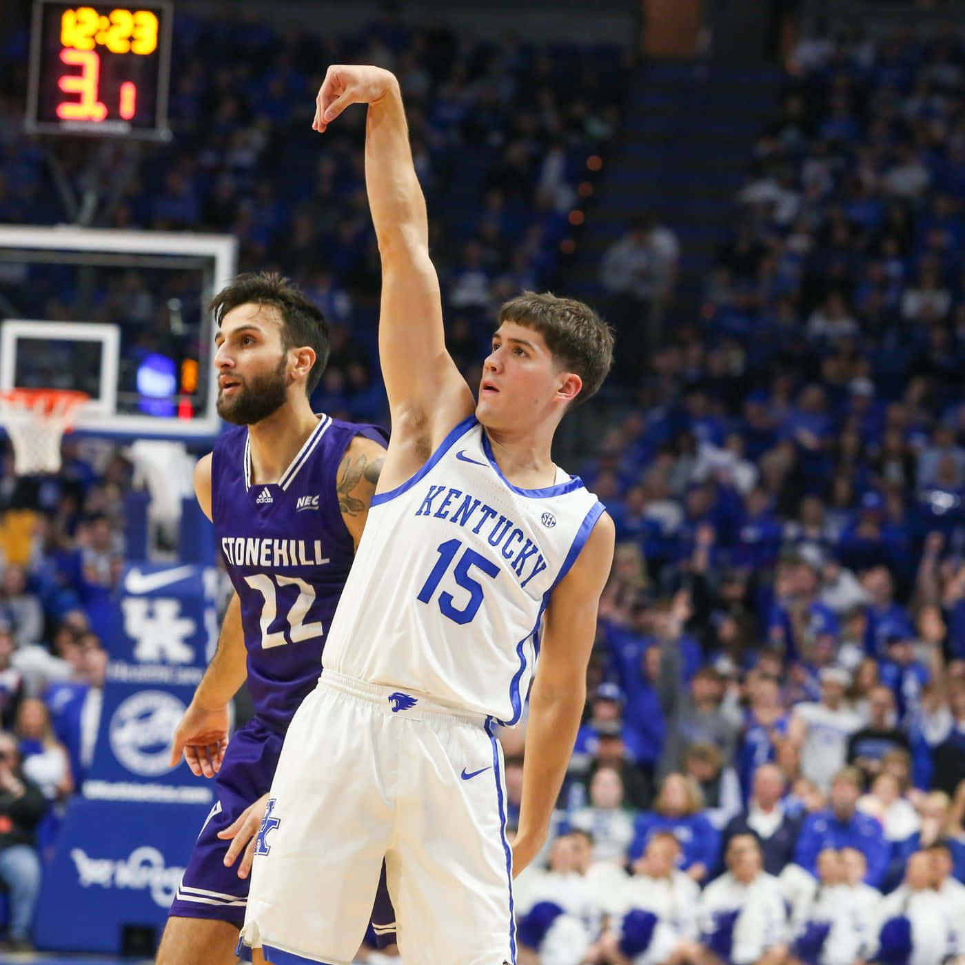 Kentucky Basketball Player Free Throw Wallpaper