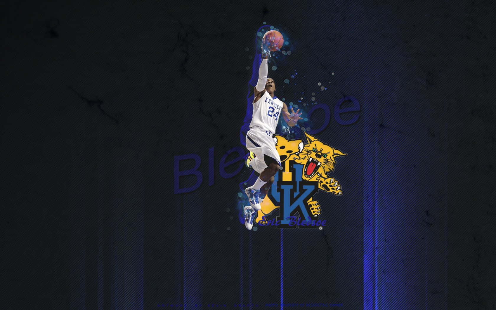 Kentucky Wildcats Eric Bledsoe Poster Wallpaper