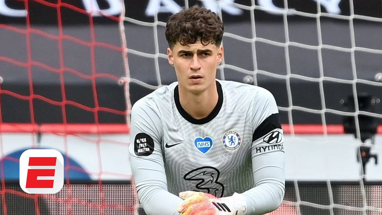 Kepa Arrizabalaga Standing Near Net Wallpaper