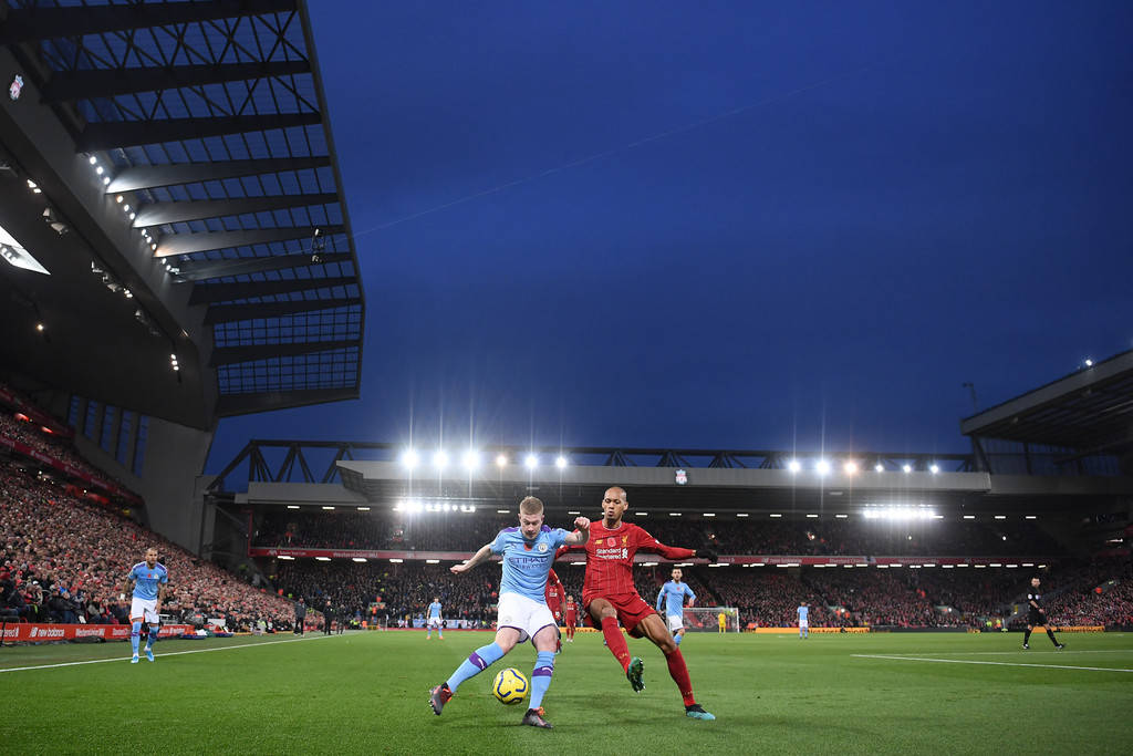 Kevin De Bruyne Vs. Fabinho 2019 Wallpaper