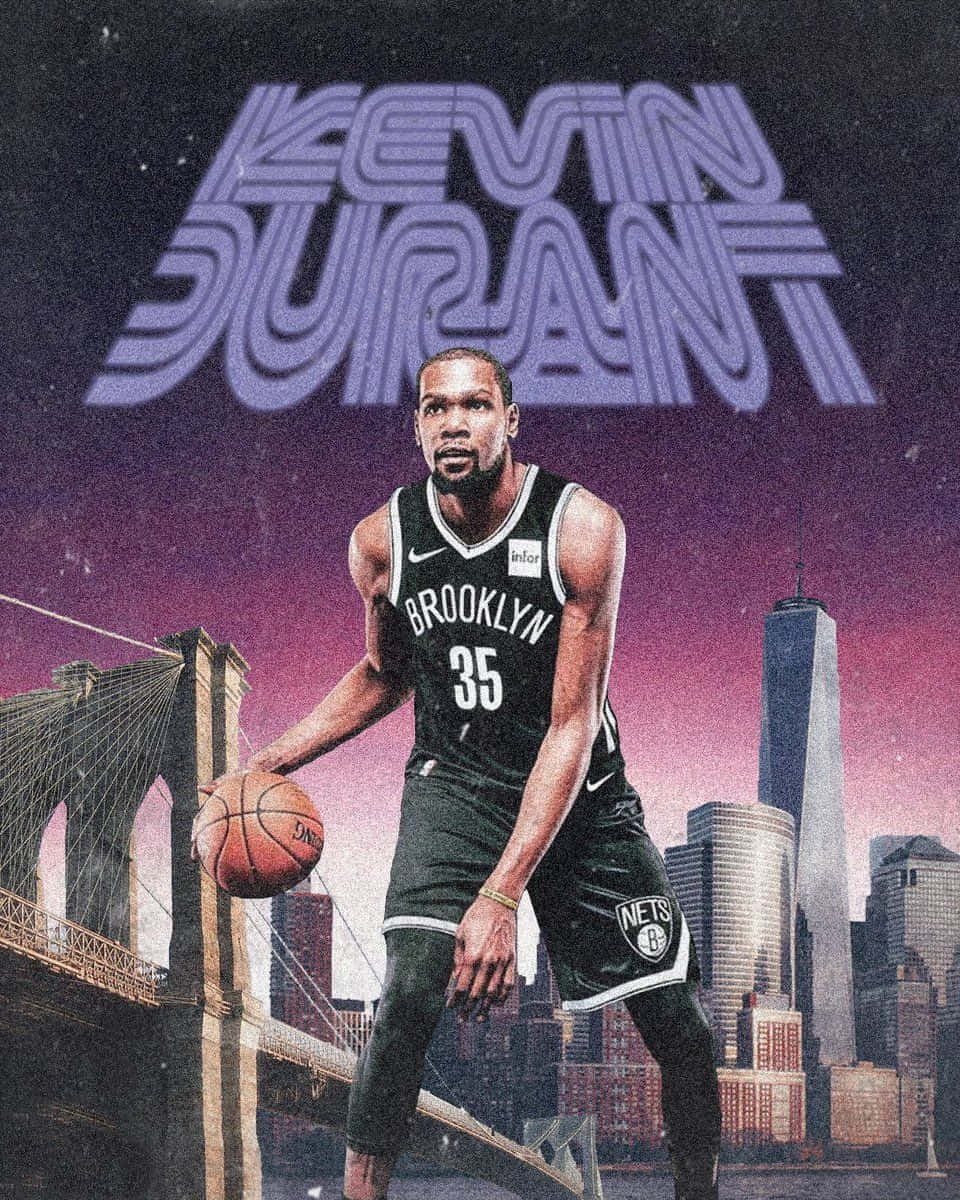 Kevin Durant Nets Art Wallpaper