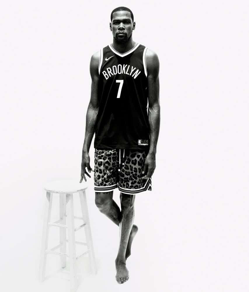 Kevin Durant Nets Monochrome Wallpaper