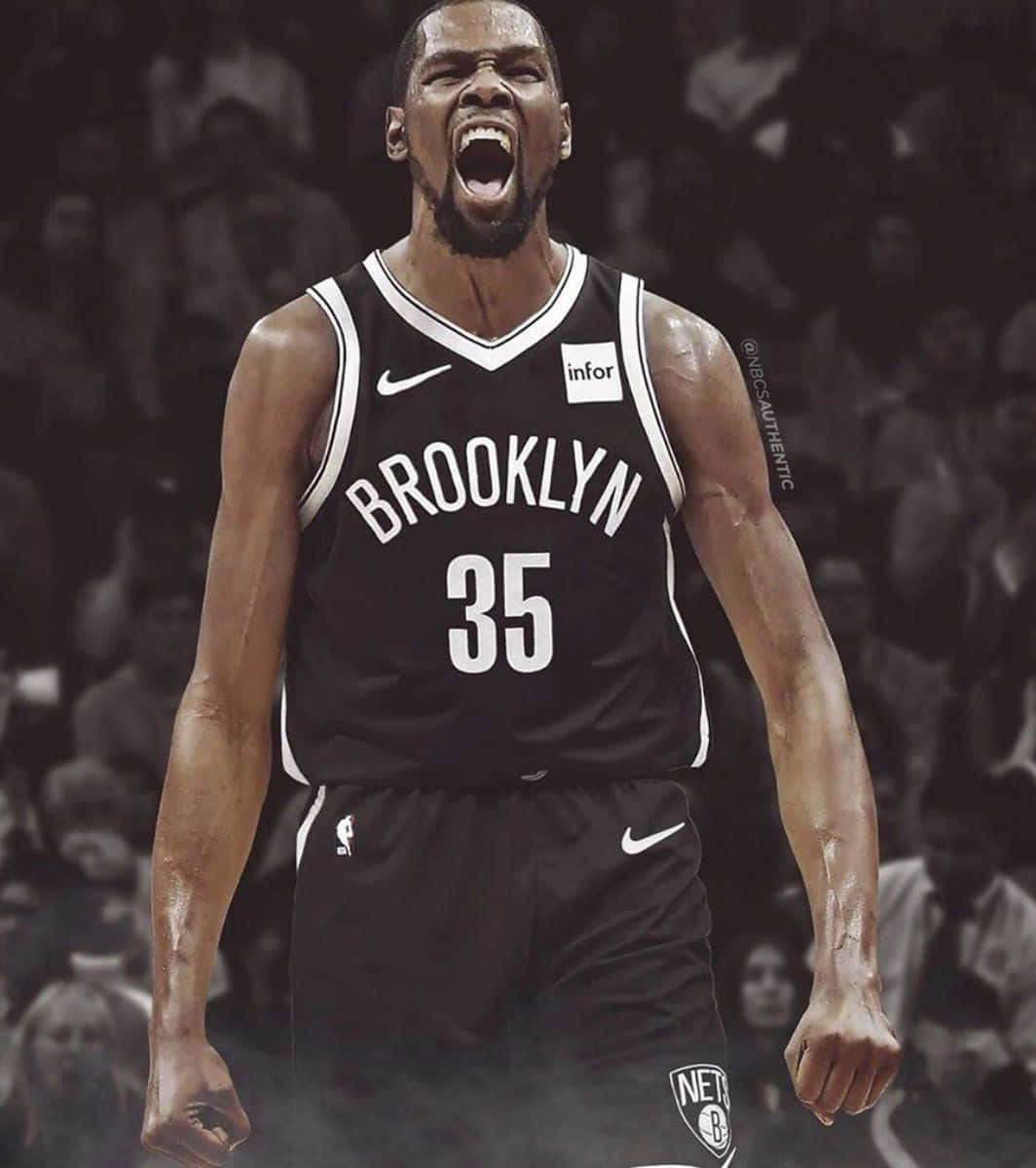 Kevin Durant Nets Shouting Wallpaper