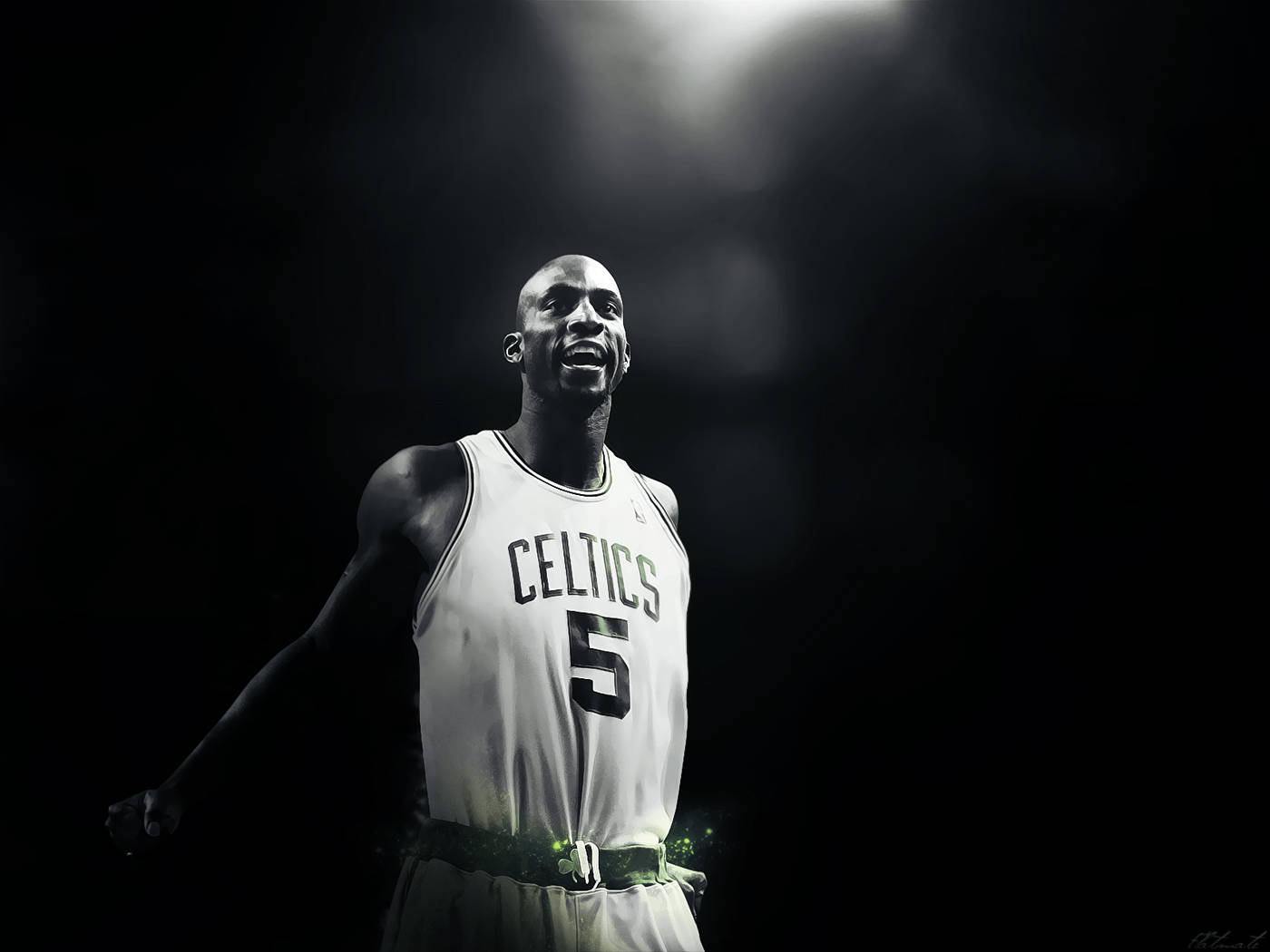 Kevin Garnett Black And White Wallpaper