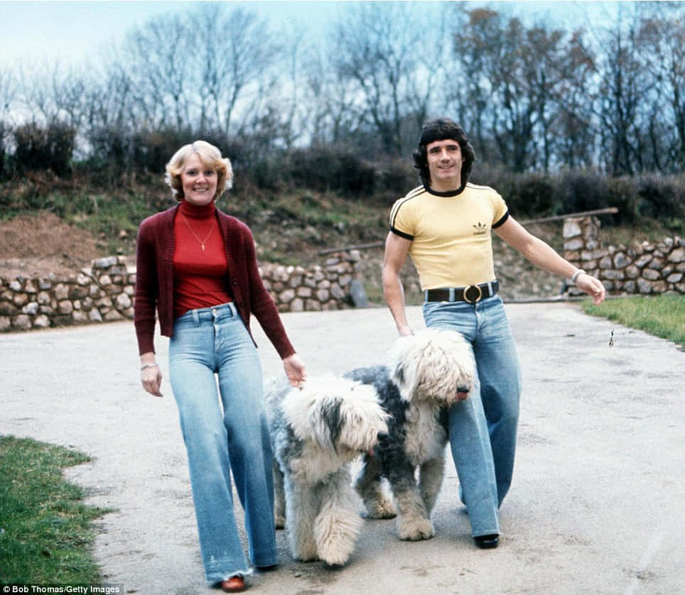 Kevin Keegan And Jean Keegan With Dogs Wallpaper