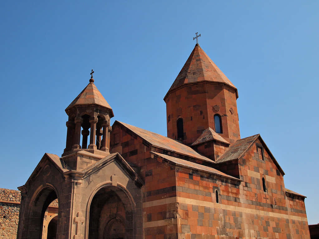 Khor Virap Monastery Under The Blue Sky Wallpaper