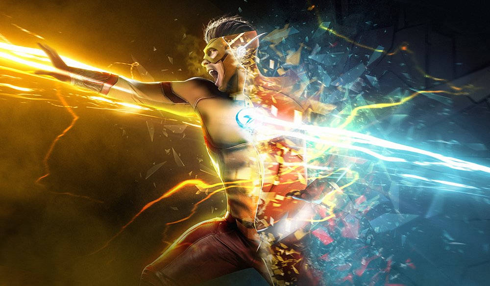 Kid Flash Lightning Wallpaper