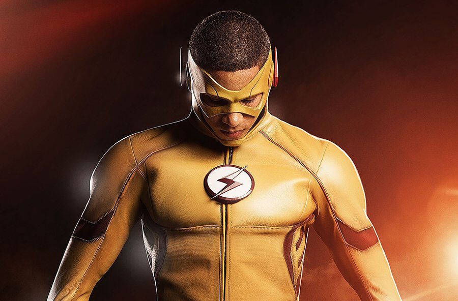 Kid Flash Yellow Suit Wallpaper