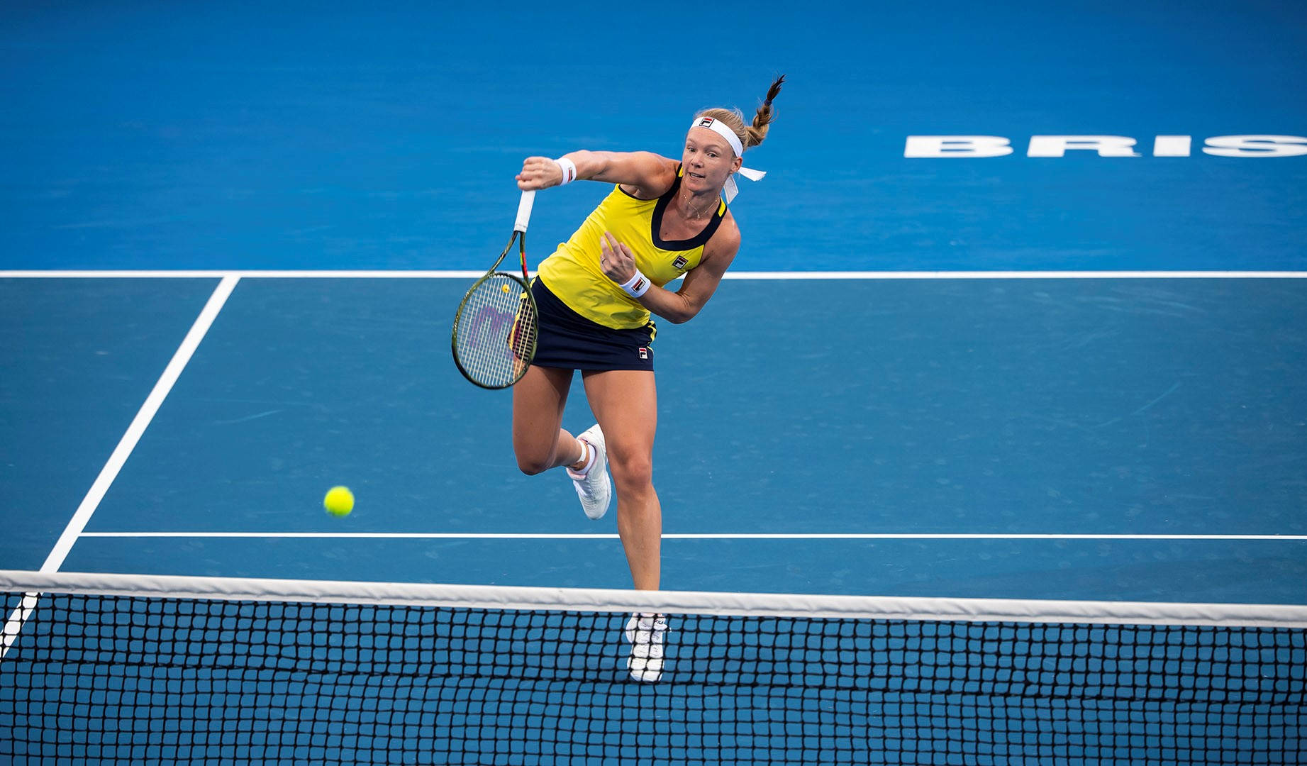 Kiki Bertens Mastering Forehand Stroke Wallpaper