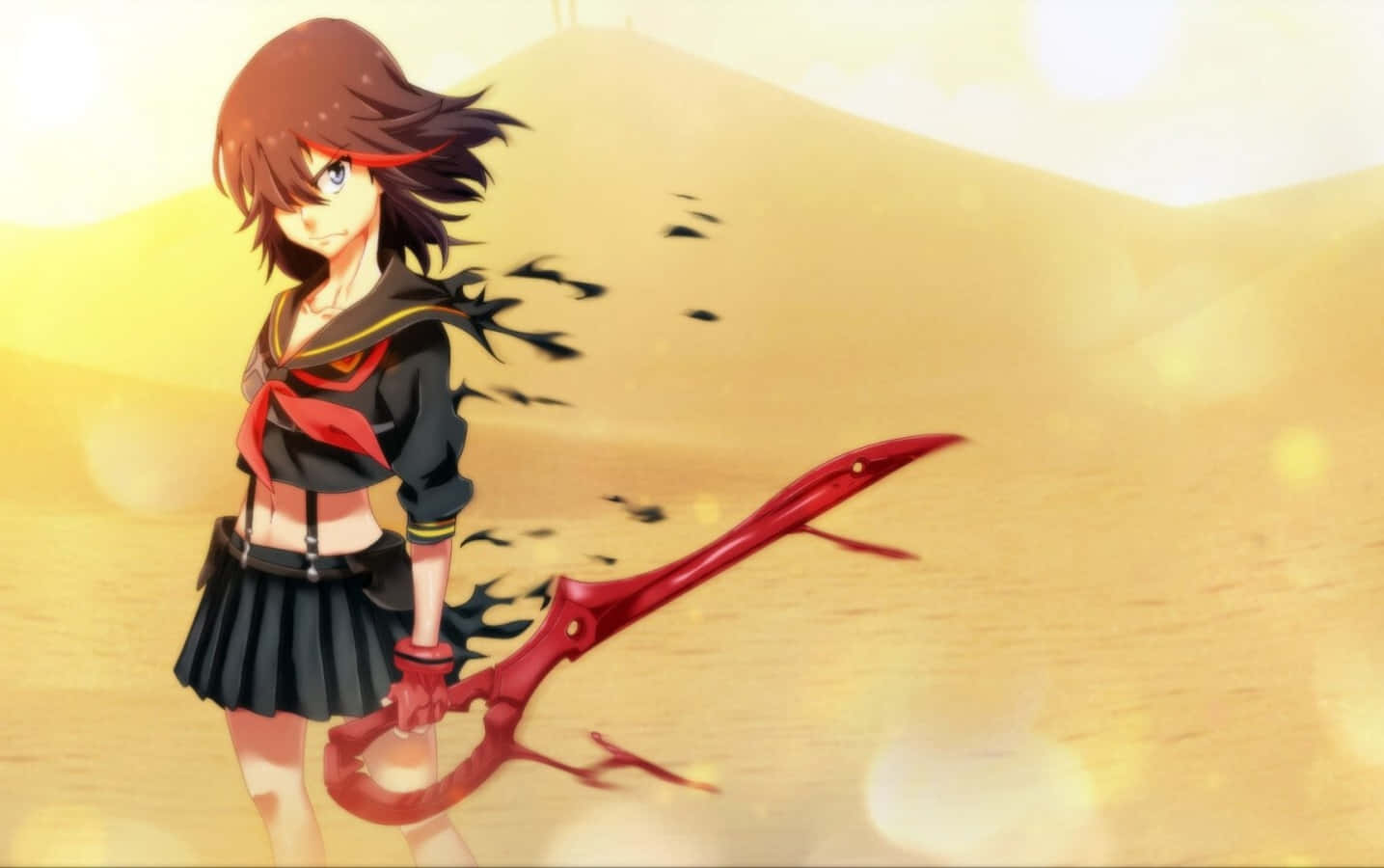 Kill La Kill - Ryuko Matoi And Senketsu In Battle Wallpaper