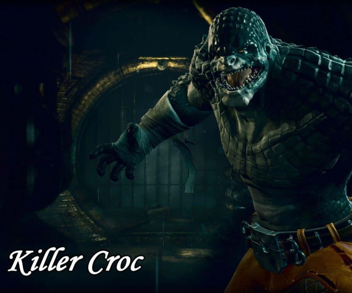 Killer Croc Unleashed - Intense Dc Comics Fan Art Wallpaper