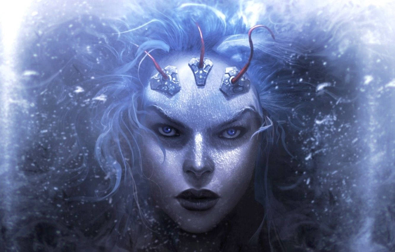 Killer Frost Creepy Gaze Wallpaper