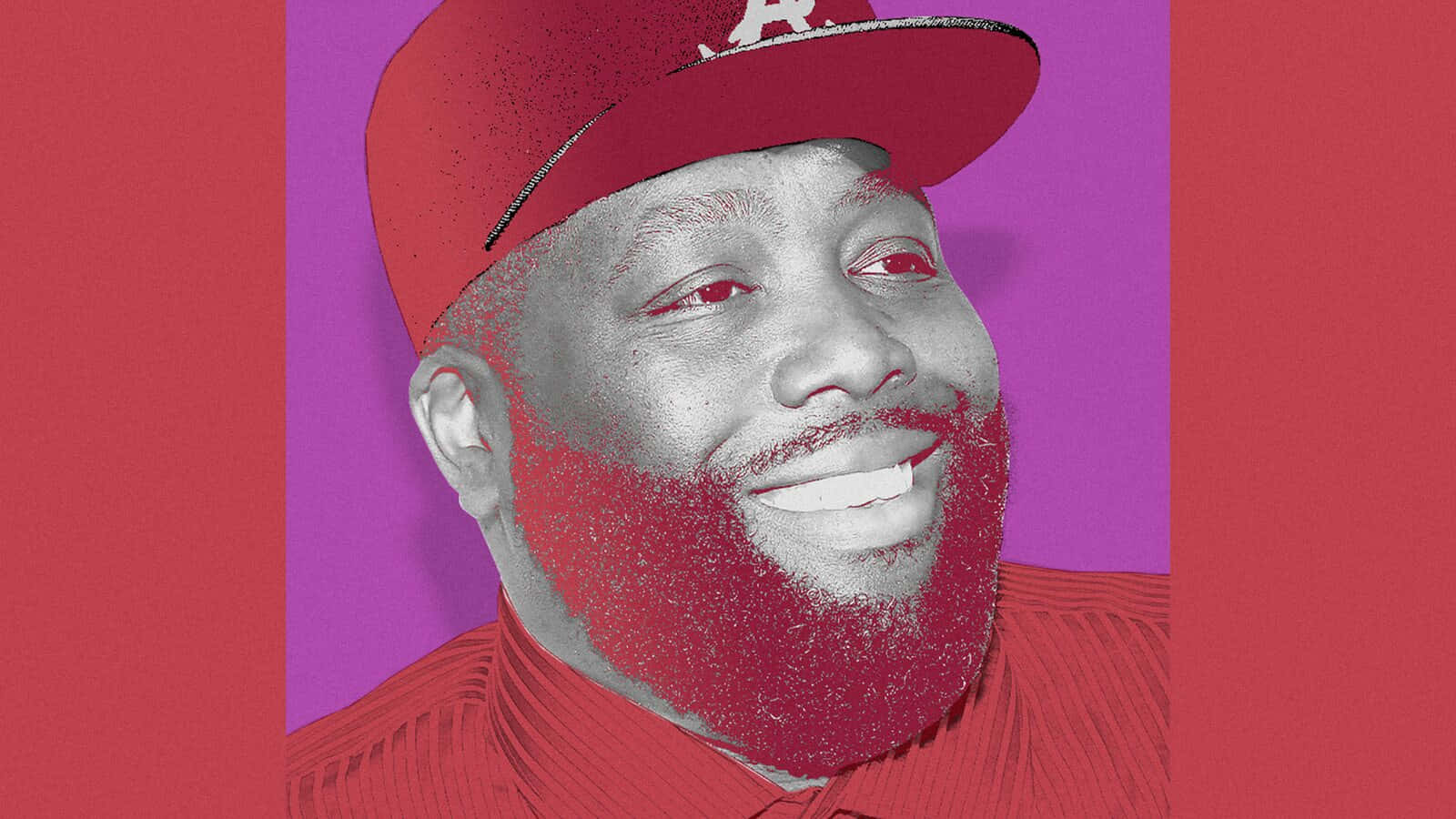 Killer Mike Redand Purple Portrait Wallpaper