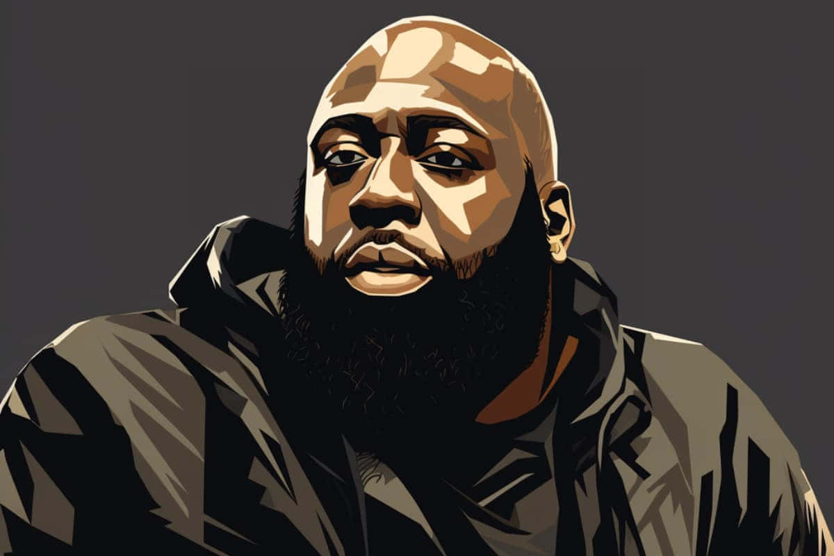 Killer Mike Vector Portrait Wallpaper