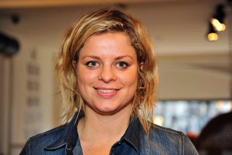 Kim Clijsters In Action On The Tennis Court Wallpaper