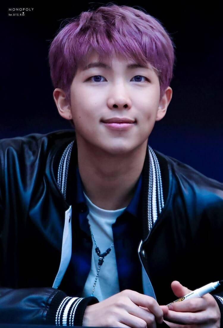 Kim Namjoon During A Fan Meet Wallpaper