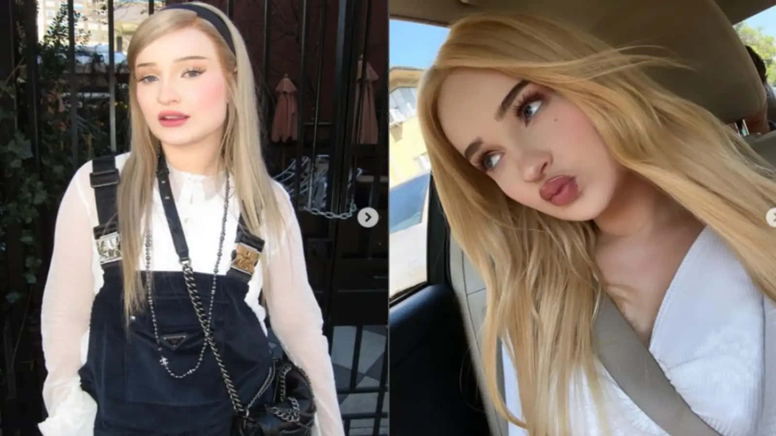 Kim Petras Casualand Car Selfie Wallpaper