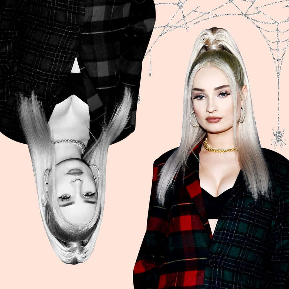 Kim Petras Performing At A Concert Wallpaper