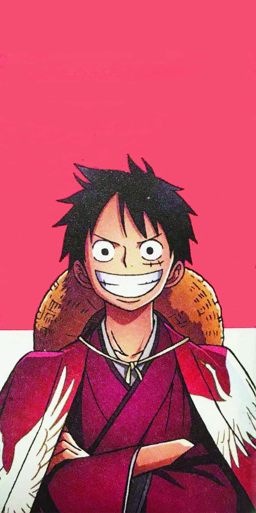 Kimono Of Luffy Phone Wallpaper