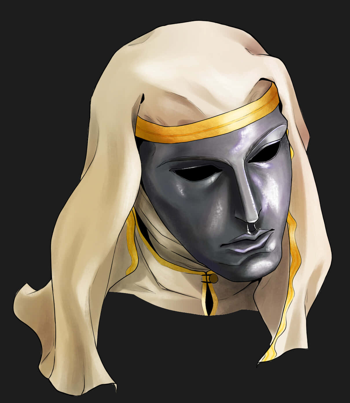 King Baldwin Masked Portrait Wallpaper