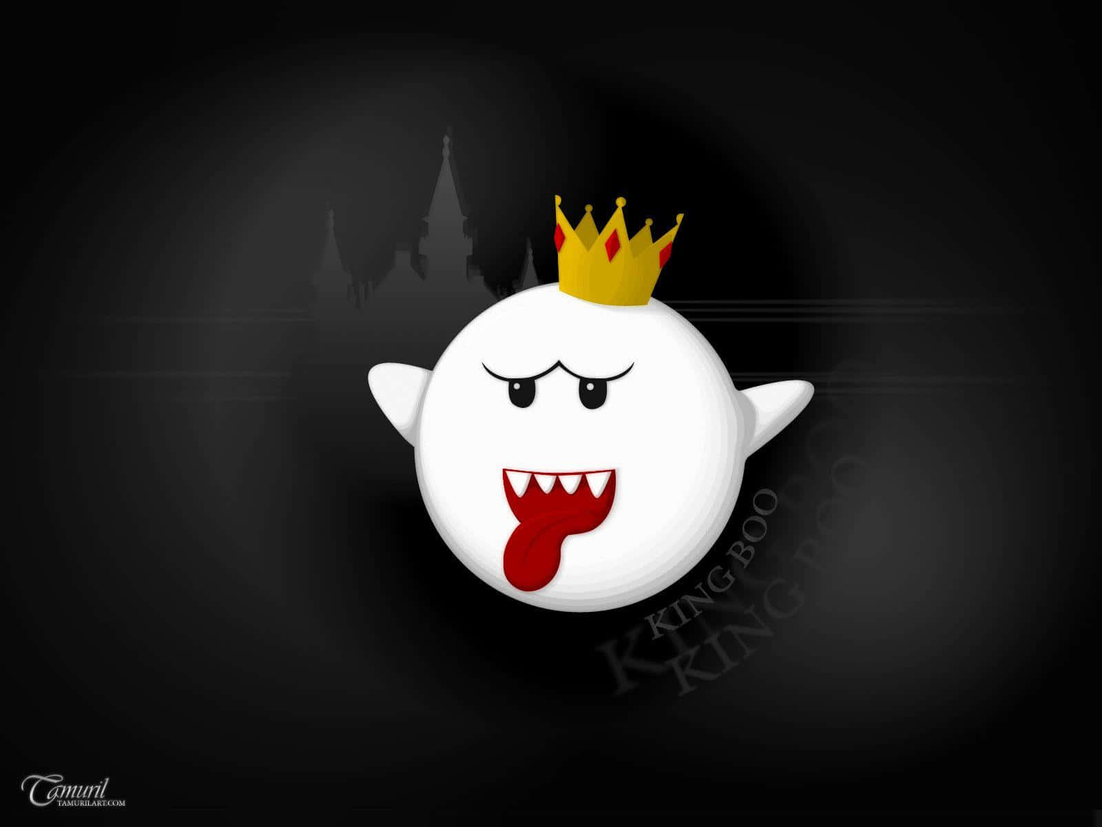 King Boo Haunting In The Dark Wallpaper