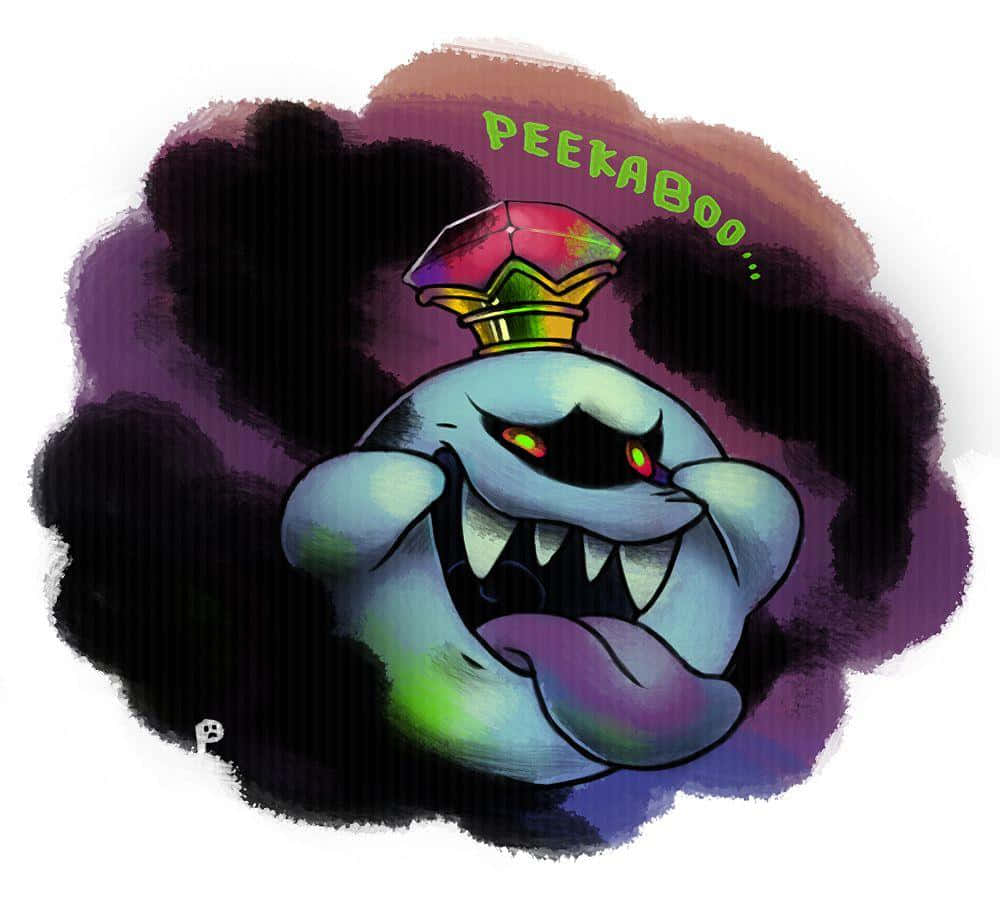 King Boo, The Spooky Supernatural Leader Of The Boos Wallpaper