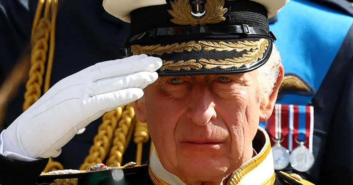 King Charles Iii Saluting Wallpaper