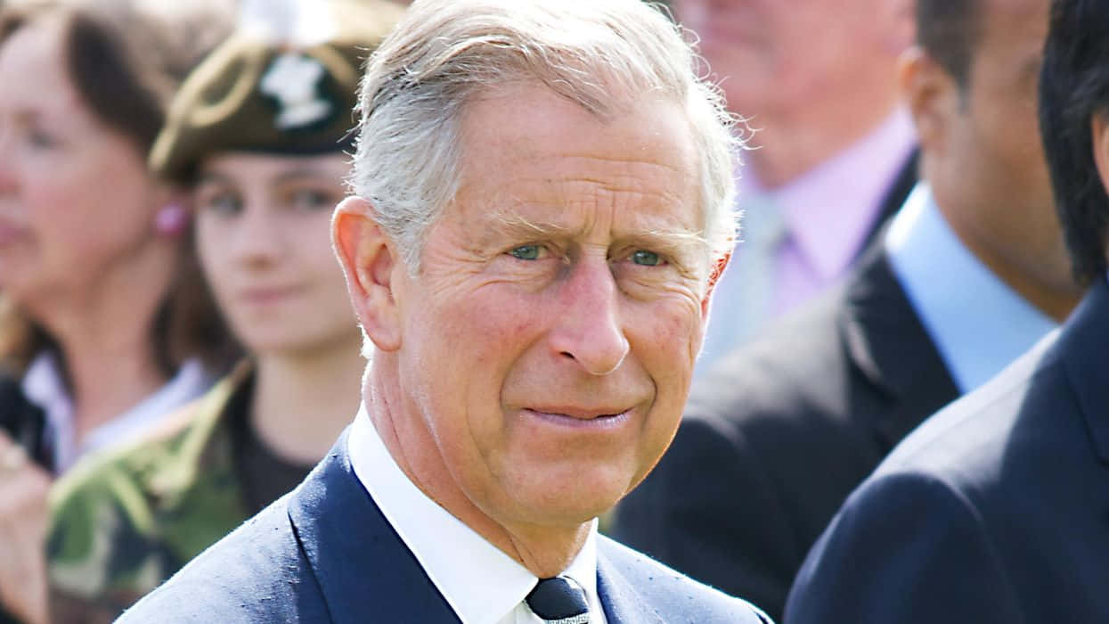 King Charles Iii Smirking At Camera Wallpaper