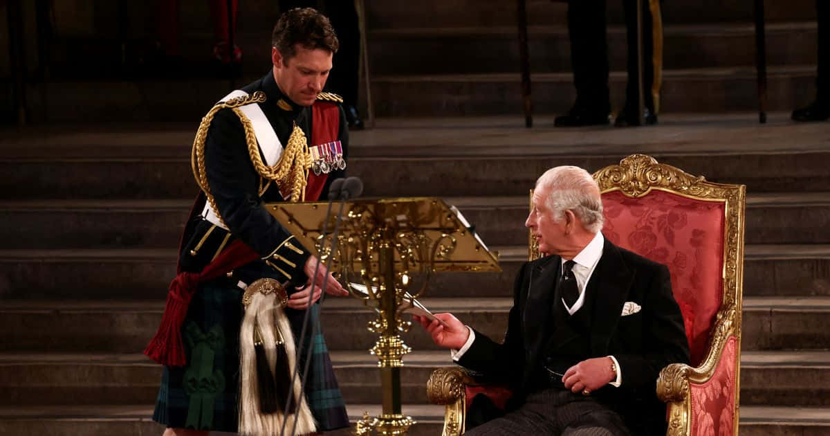 King Charles Iii With Scottish Page Wallpaper