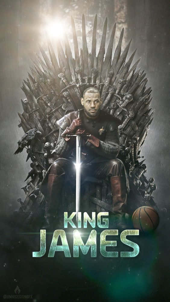 “king Lebron James: Unrivaled Dominance” Wallpaper