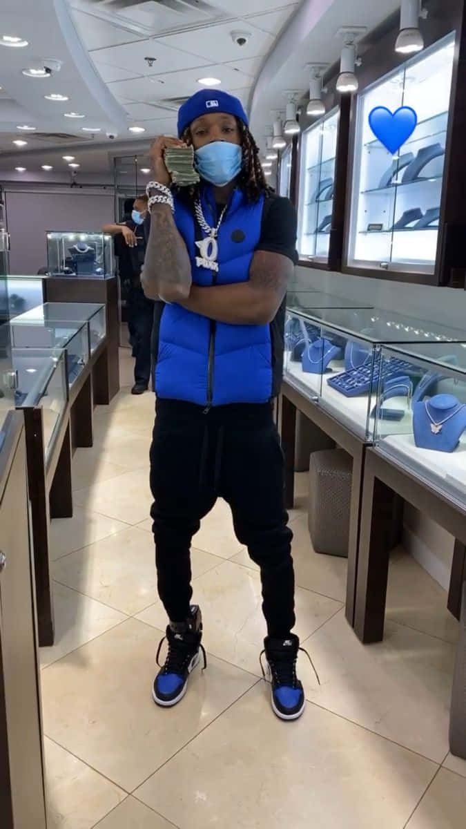 King Von Jewelry Shopping Drip Wallpaper