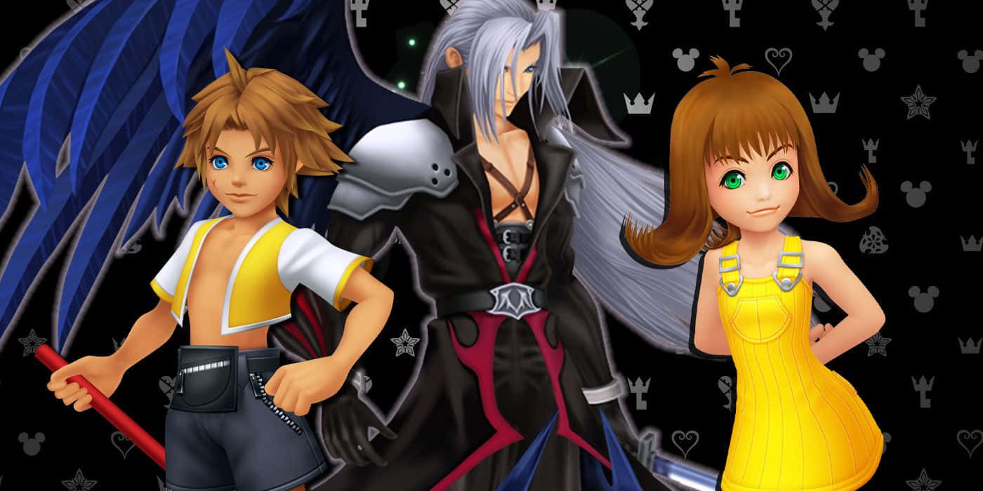 Kingdom Hearts Characters Unite For An Epic Adventure Wallpaper