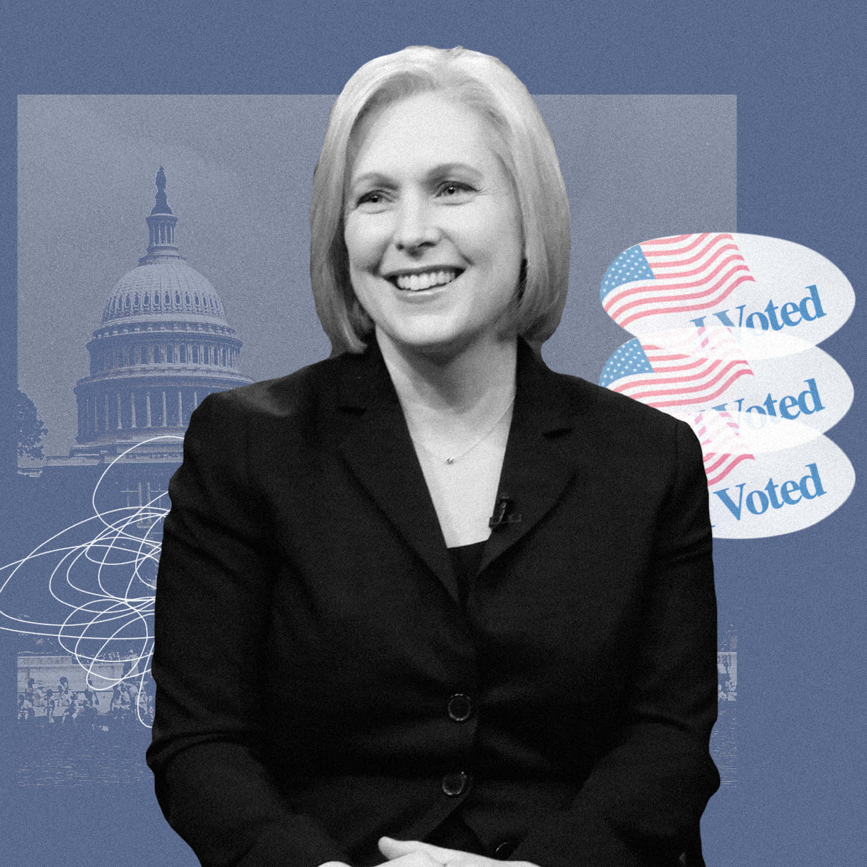 Kirsten Gillibrand I Voted Wallpaper