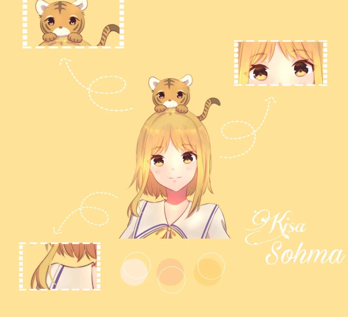 Kisa Sohma Anime Collage Wallpaper