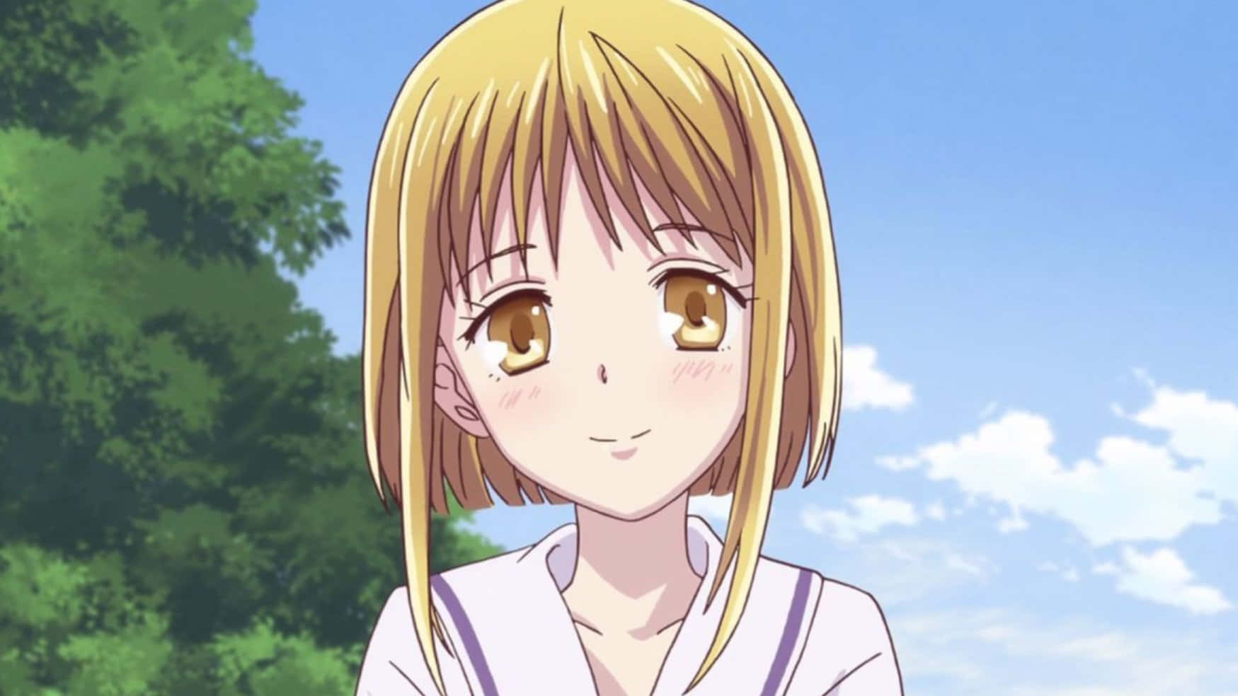 Kisa Sohma Smiling Anime Character Wallpaper