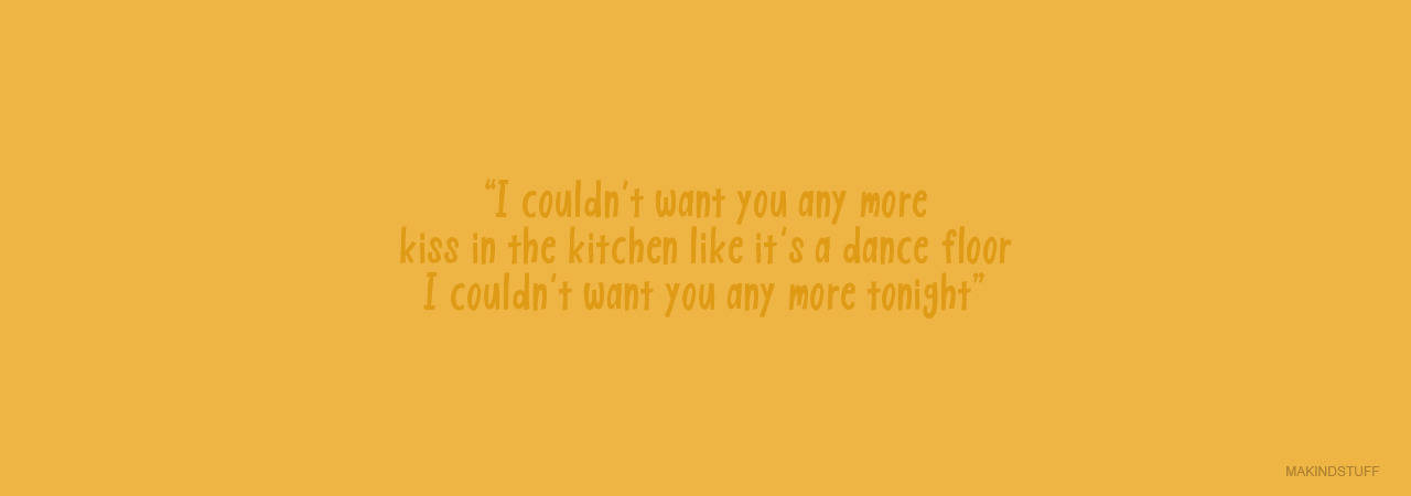 Kiss In The Kitchen Twitter Header Wallpaper