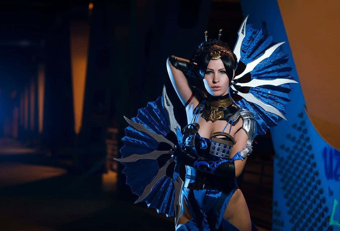 Kitana, The Warrior Princess Of Mortal Kombat Wallpaper