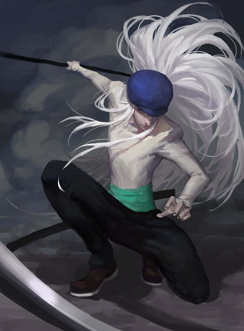 Kite From Hunter X Hunter Wielding His Crazy Slots Weapon Wallpaper