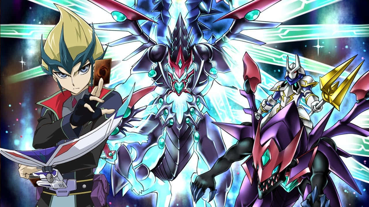 Kite Tenjo, A Yu-gi-oh! Zexal Character, In An Intense Pose Wallpaper