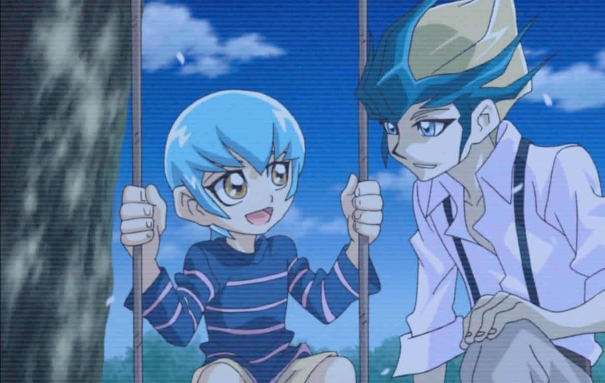 Kite Tenjo Mesmerizing The Audience With His Skills In Yu-gi-oh! Zexal Wallpaper