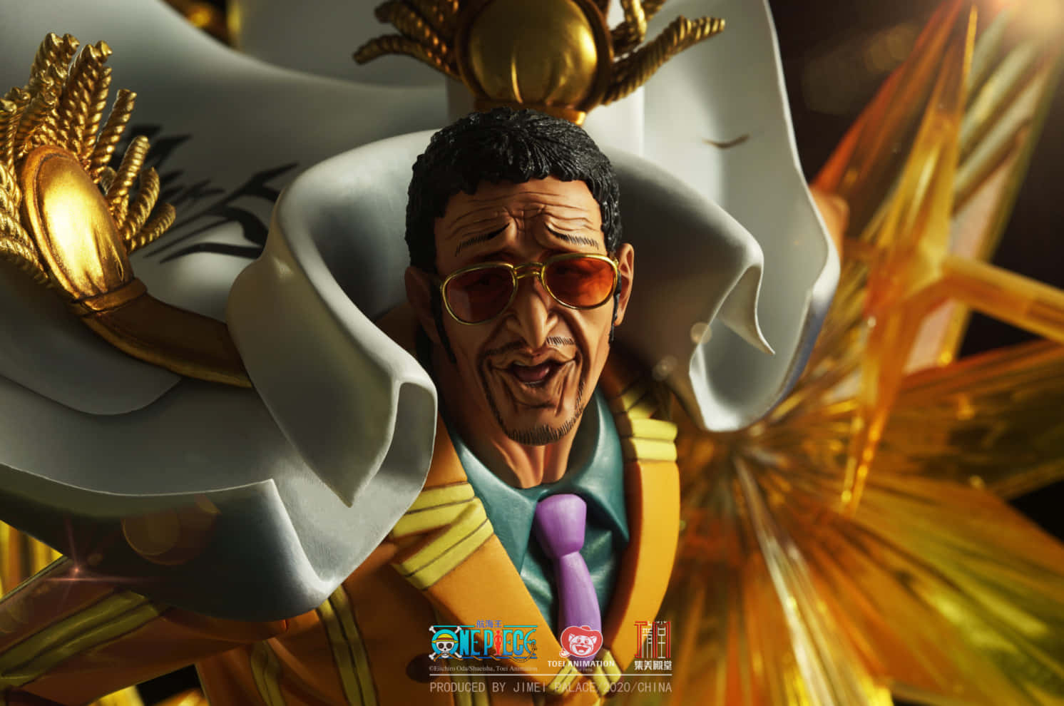 Kizaru - The Light Admiral In Action Wallpaper