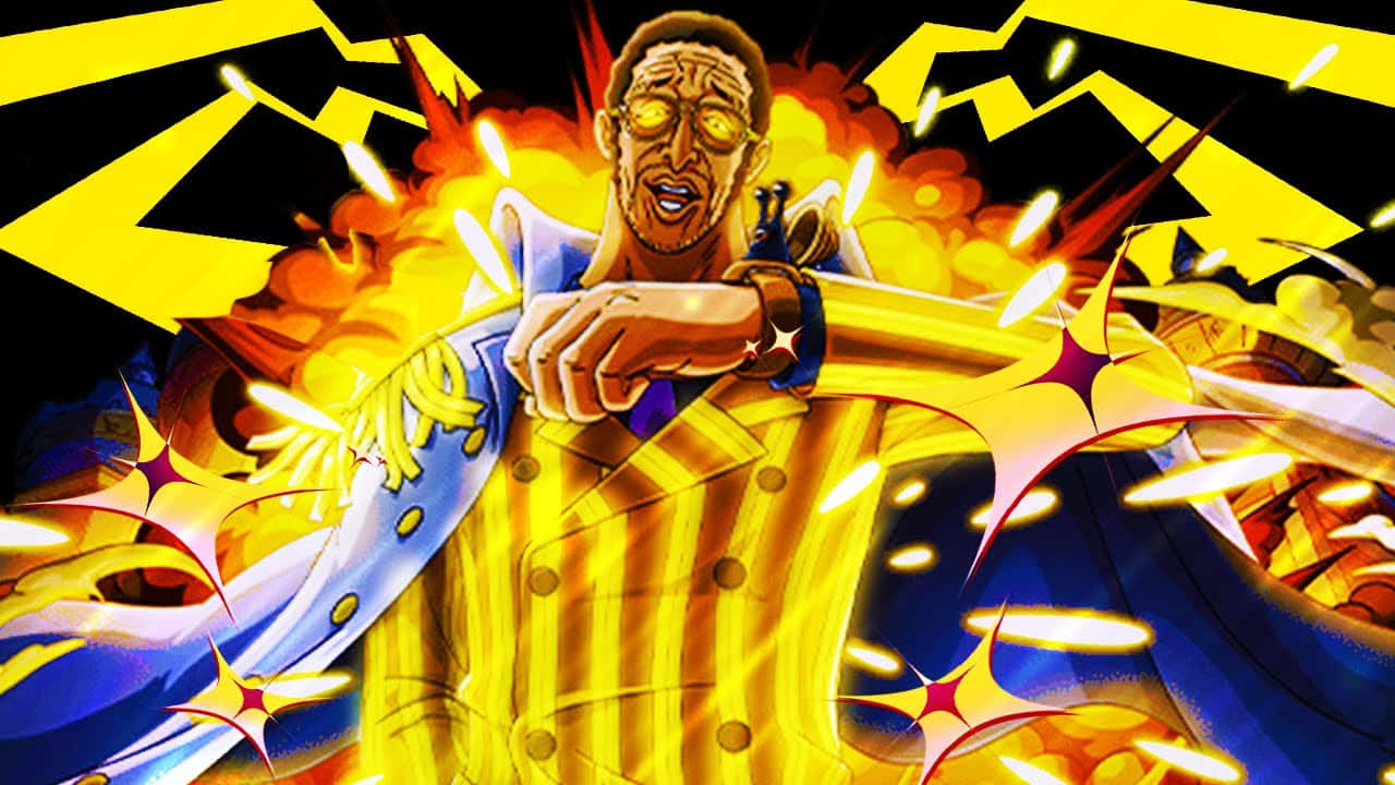 Kizaru - The Light Admiral In Action Wallpaper