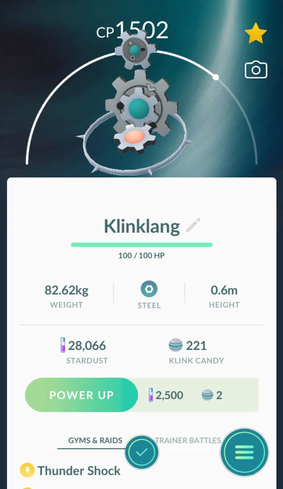 Klinklang Stats Pokémon Go Wallpaper