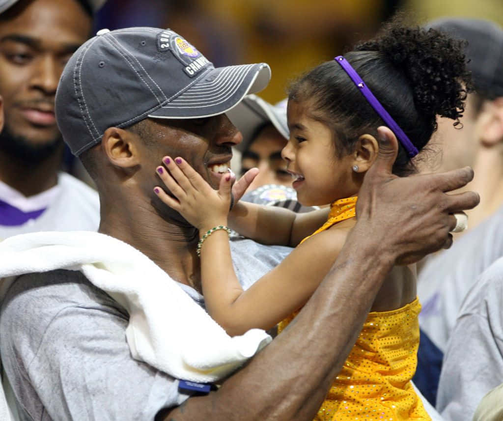 Kobe And Gigi Bryant, Two Shining Stars Of A Loving Family. Wallpaper