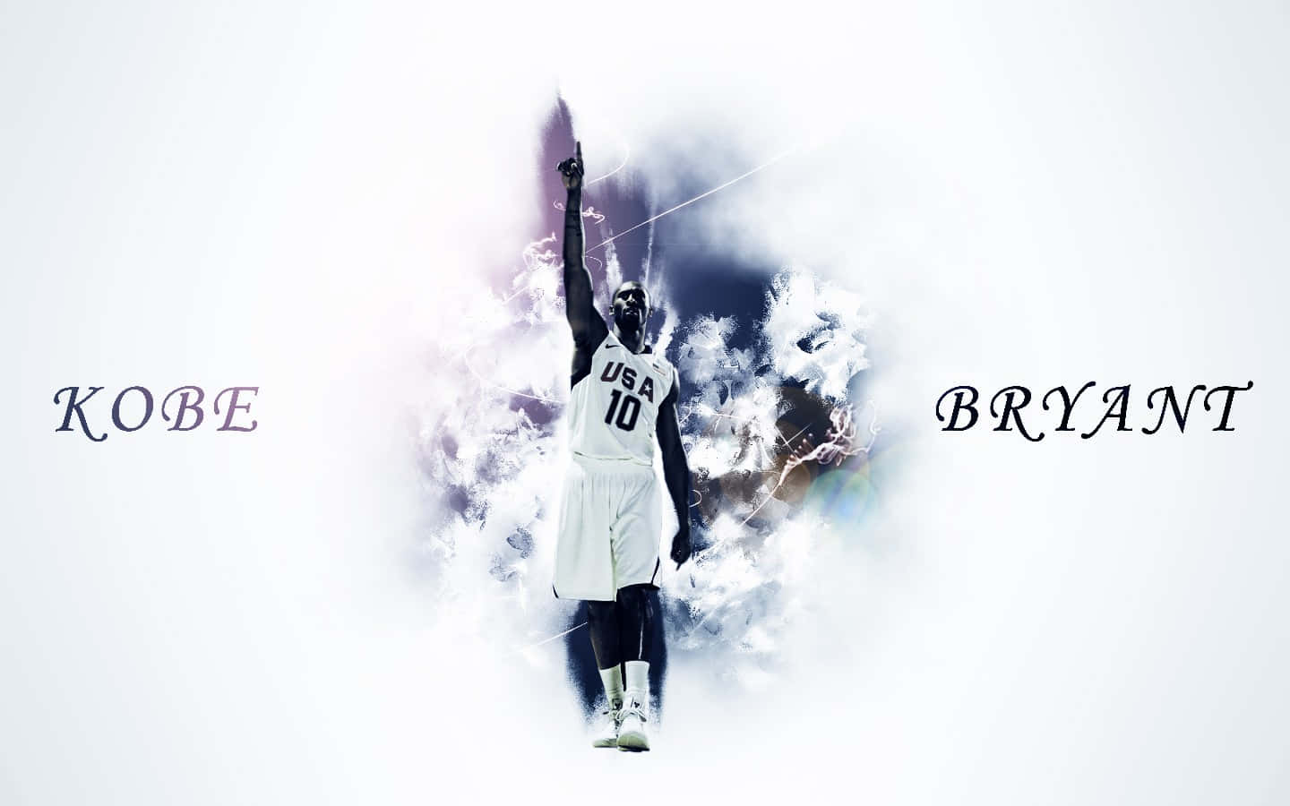 Kobe Bryant Basketball Pointing Up Wallpaper