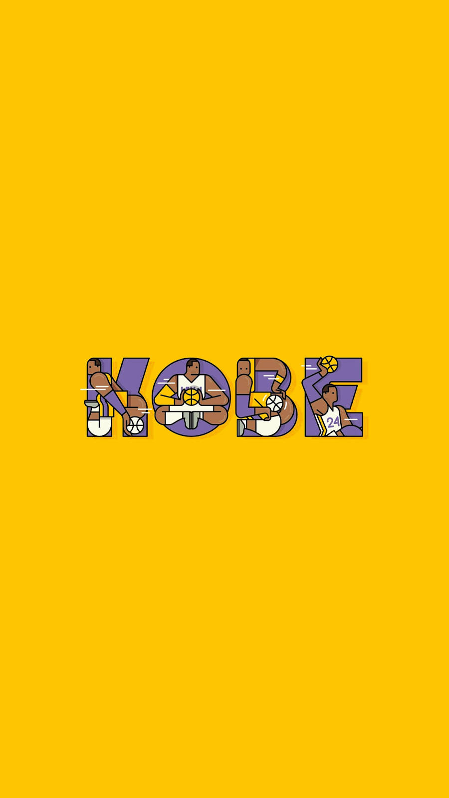 Kobe Bryant Cool Typography Wallpaper