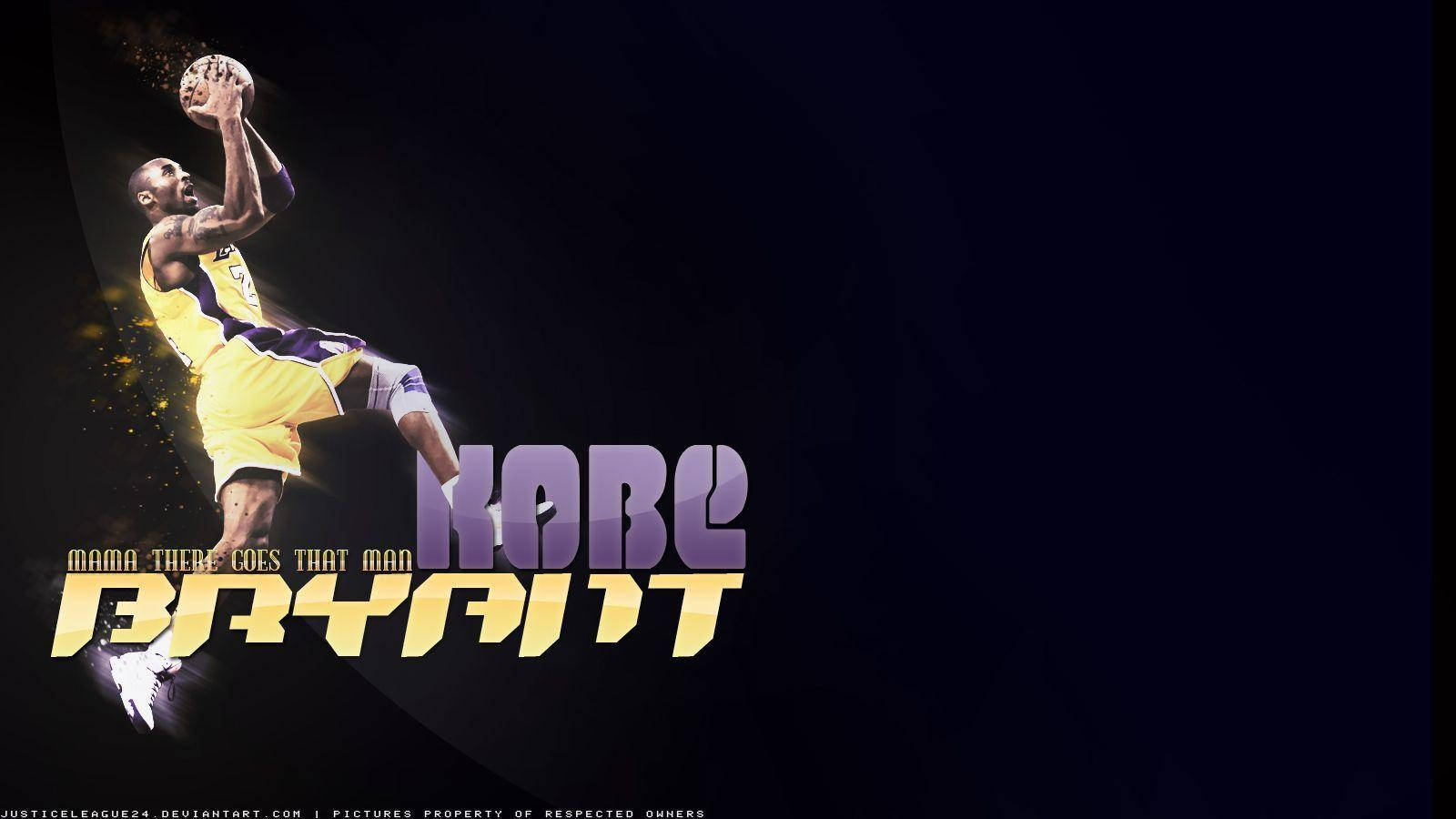 Kobe Bryant Jumping Artwork Wallpaper