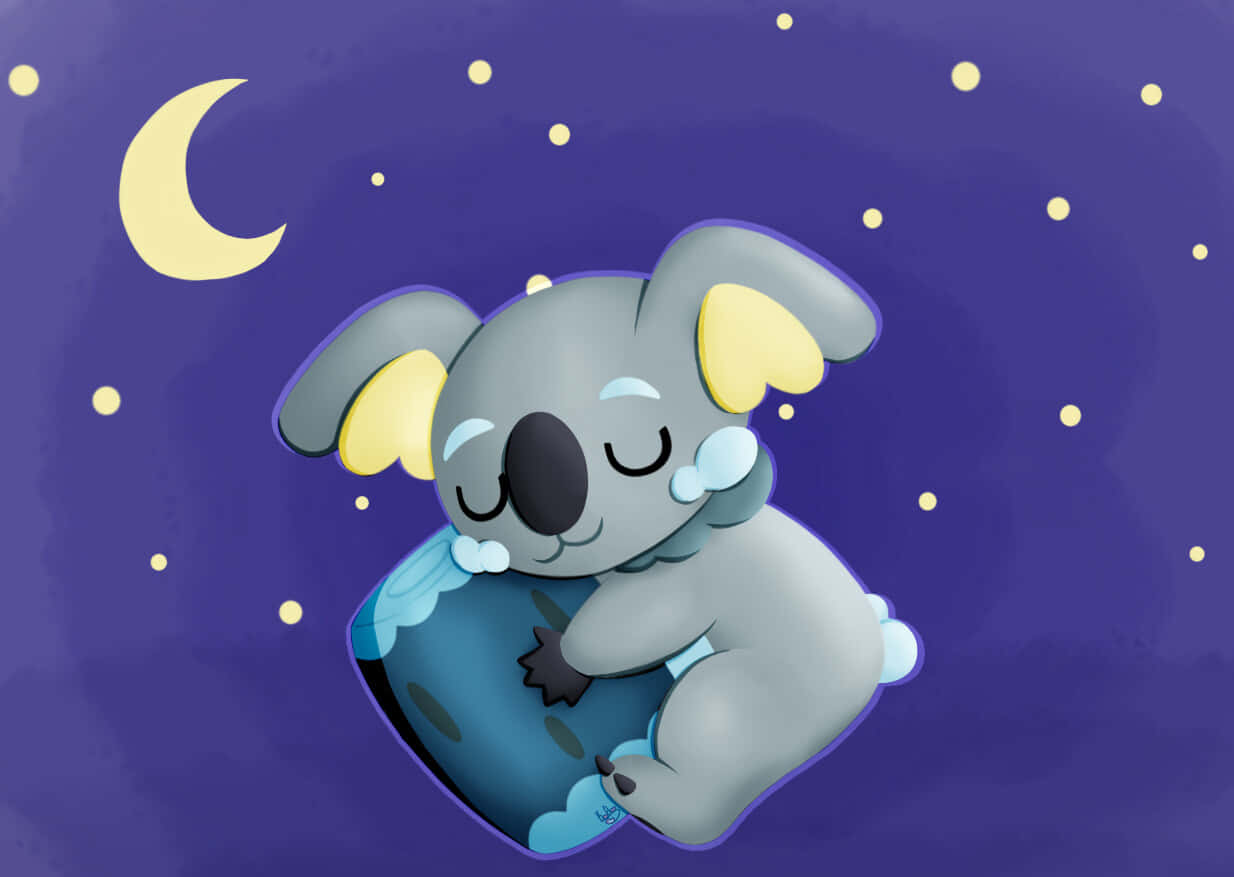 Komala With Starry Night Sky Wallpaper