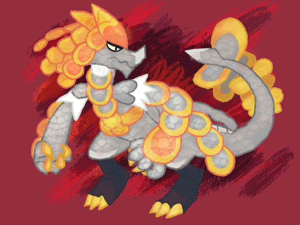 Kommo-o Crayon-textured Art Wallpaper