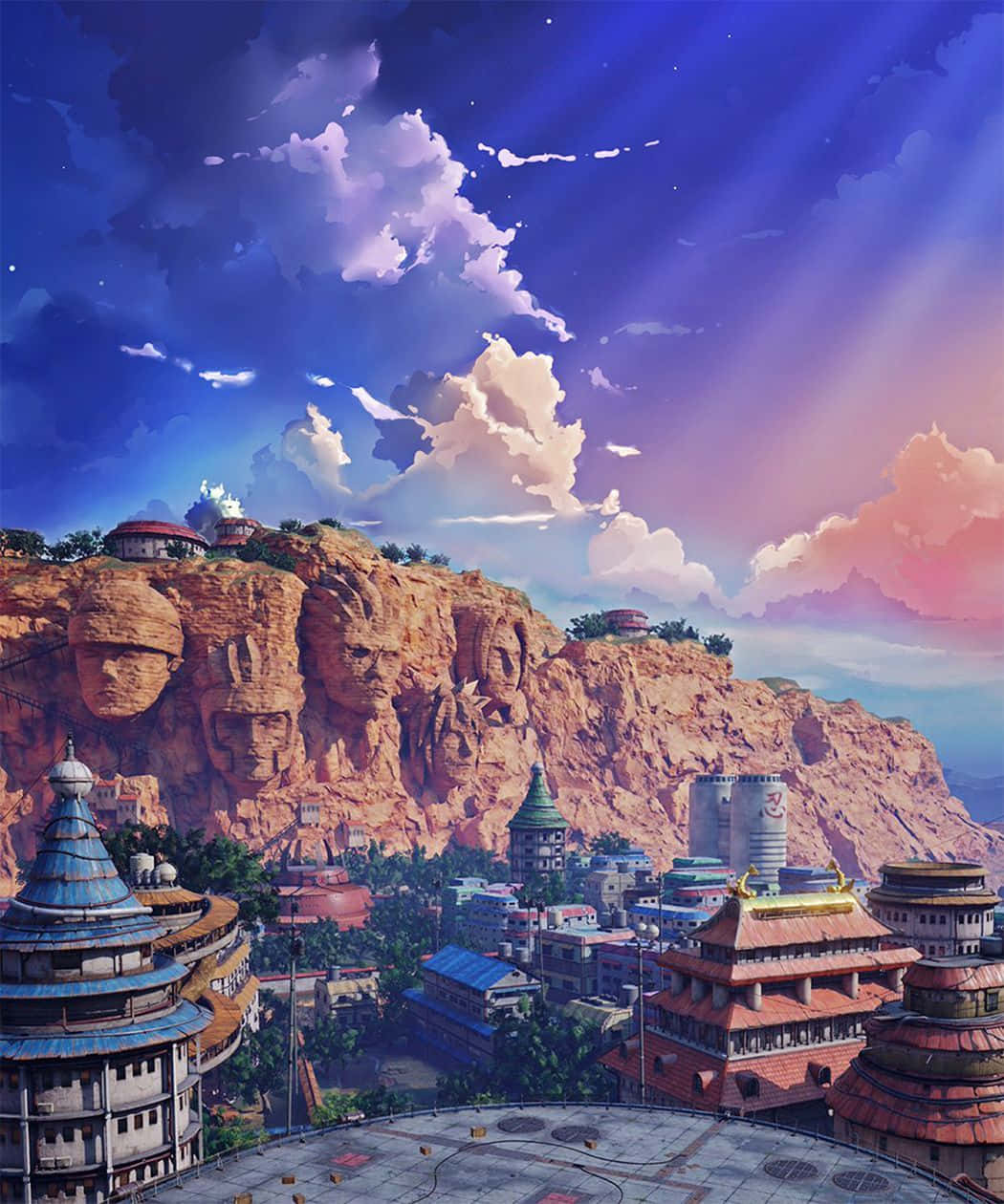 Konoha Village In The Morning Wallpaper